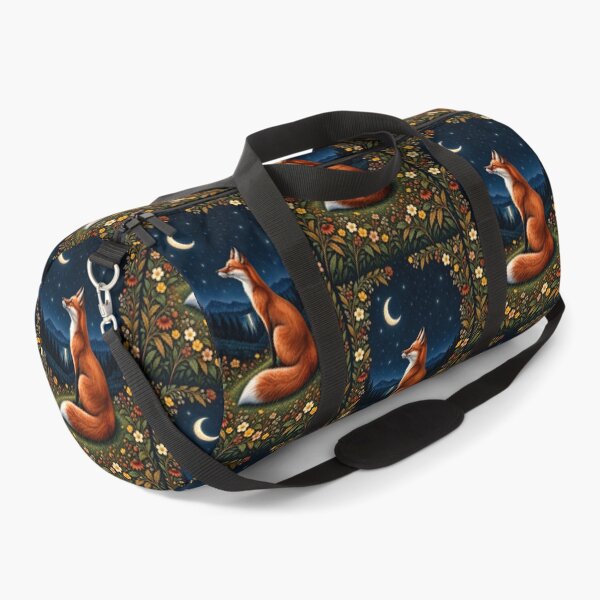 Item preview, Wild Red Fox Under the Moon in Enchanted Wildflower Forest designed and sold by DaisyHouse.