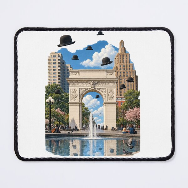 Item preview, Washington Square Surrealism – Floating Bowler Hats in New York designed and sold by Past in Threads.