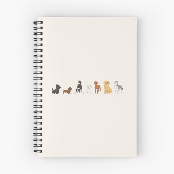 Item preview, Cute Dog Breeds Lineup Golden Retriever Husky Dachshund Art designed and sold by Cipher & Soul.