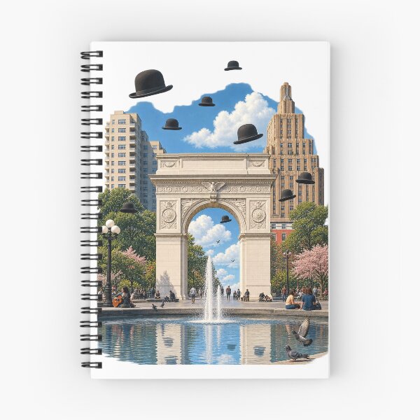 Item preview, Washington Square Surrealism – Floating Bowler Hats in New York designed and sold by Past in Threads.