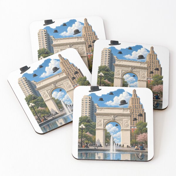 Item preview, Washington Square Surrealism – Floating Bowler Hats in New York designed and sold by Past in Threads.