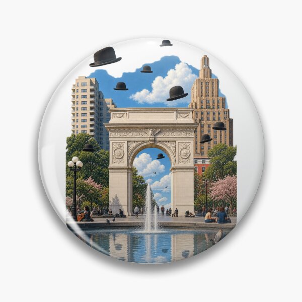 Item preview, Washington Square Surrealism – Floating Bowler Hats in New York designed and sold by Past in Threads.
