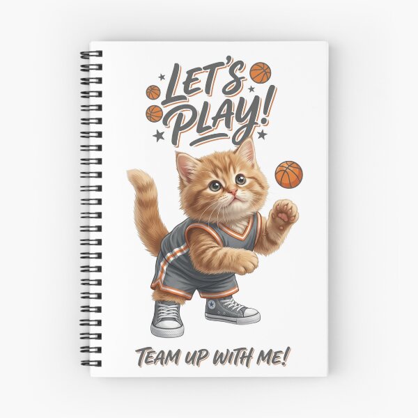 Item preview, Cute Basketball Kitten Let's Play Team Up designed and sold by Alaric4you.