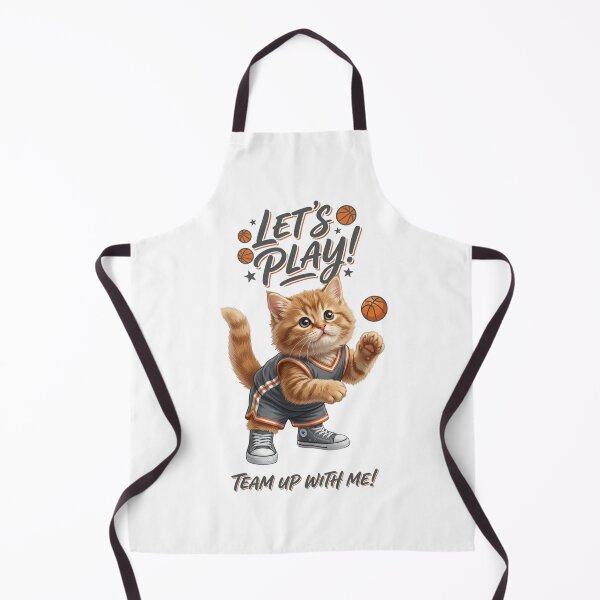 Item preview, Cute Basketball Kitten Let's Play Team Up designed and sold by Alaric4you.