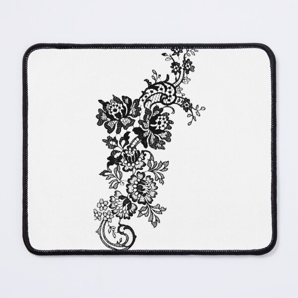 Item preview, Elegant Black Floral Lace Pattern designed and sold by T-shirts for hot people .