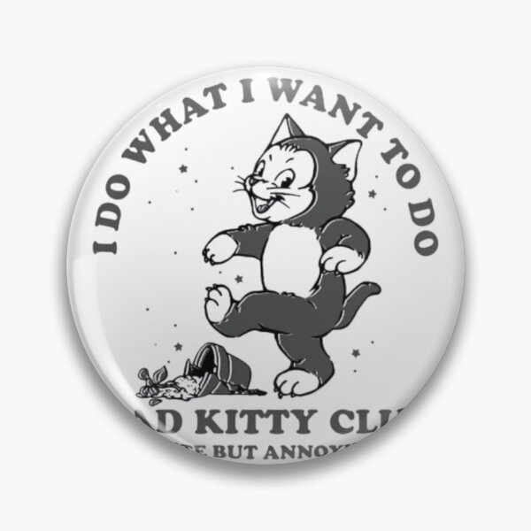 Item preview, Playful Rebellion and Feline Humor – Bad Kitty Club Poster designed and sold by WATEKE.
