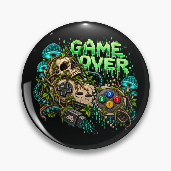 Item preview, Game Over — Binary Apocalypse Gamer designed and sold by Kicor.