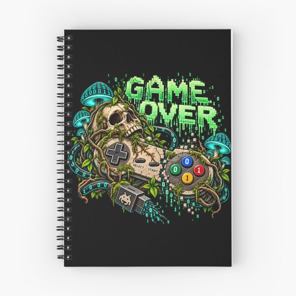 Item preview, Game Over — Binary Apocalypse Gamer designed and sold by Kicor.