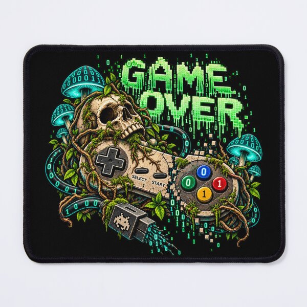 Item preview, Game Over — Binary Apocalypse Gamer designed and sold by Kicor.