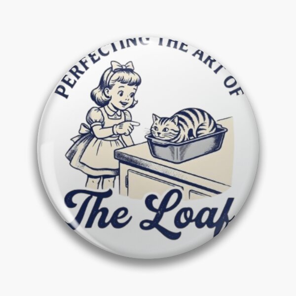 Item preview, Vintage Humor and Feline Charm – Perfecting the Art of the Loaf Design designed and sold by WATEKE.
