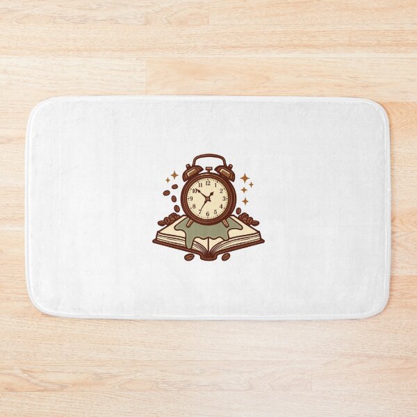 Item preview, Melting Clock And Open Book Coffee Lover Late Night Reader Sticker designed and sold by NEL-BOX.