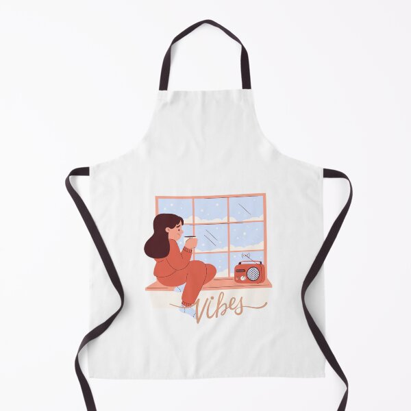Item preview, Cozy Winter Vibes Girl Drinking Coffee Window Sticker designed and sold by Esraa-Arts.