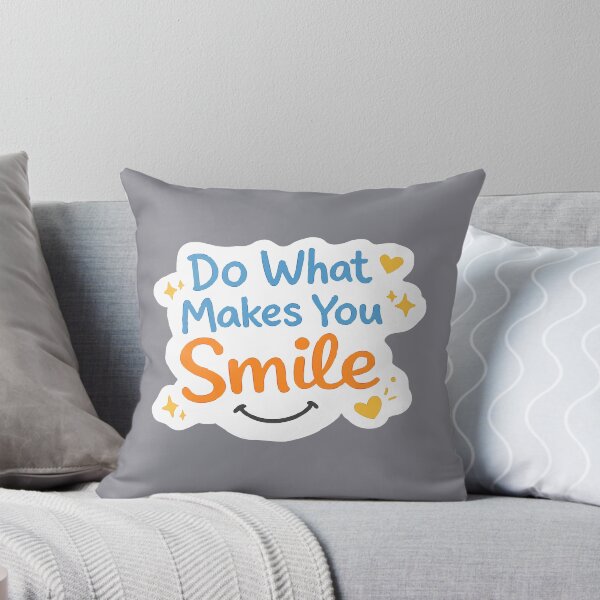 Item preview, Do What Makes You Smile, Positive Quote, Inspirational, Happiness designed and sold by Madeline Binder Art & Design.
