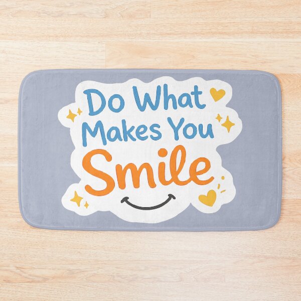 Item preview, Do What Makes You Smile, Positive Quote, Inspirational, Happiness designed and sold by Madeline Binder Art & Design.