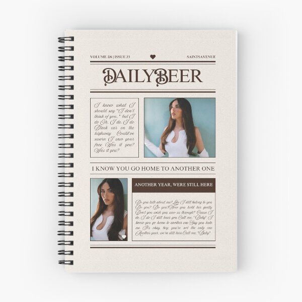 Item preview, Home To Another One Madison Beer Newspaper  - Old Newspaper style - Trendy Artwork designed and sold by SaintsAvenue.