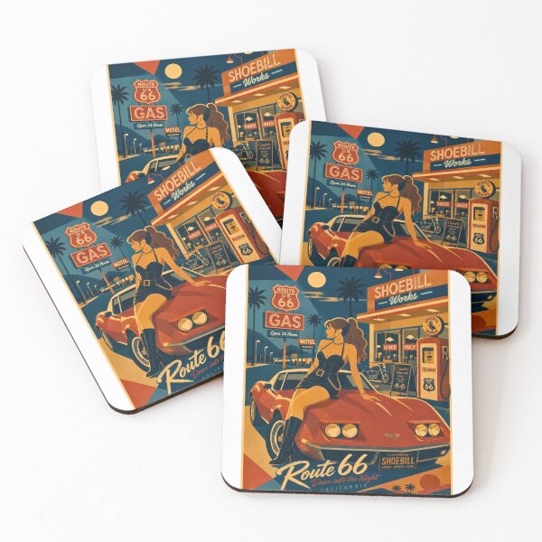 Item preview, Retro Freedom and Night Drive Energy – Route 66 California Design designed and sold by WATEKE.