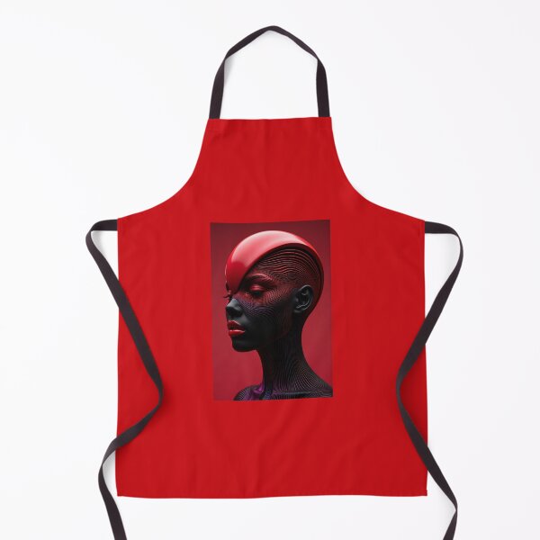 Item preview, Linear Texture Cyberpunk Woman Art Print designed and sold by Color & Form.