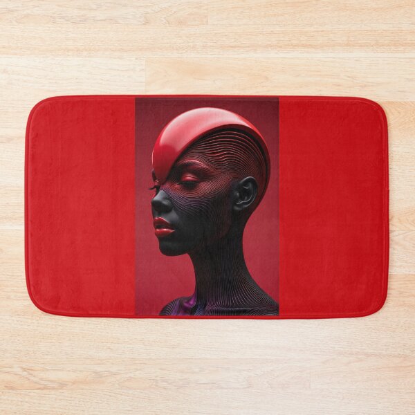 Item preview, Linear Texture Cyberpunk Woman Art Print designed and sold by  Color & Form.