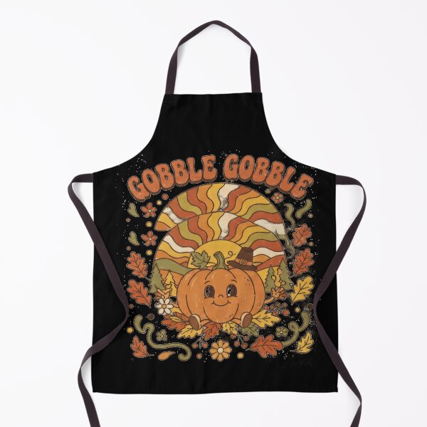 Item preview, Gobble Gobble – Retro Thanksgiving Pumpkin & Fall Sunburst designed and sold by PhotoArtMC.