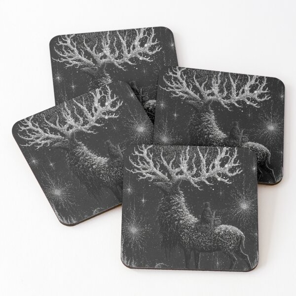 Item preview, Mystical Deer Rider Ethereal Dark Fantasy designed and sold by POVAD.