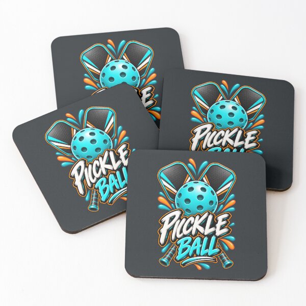 Item preview, Pickleball Splash – Bold Teal & Orange Sports Graphic designed and sold by HO•Designs.