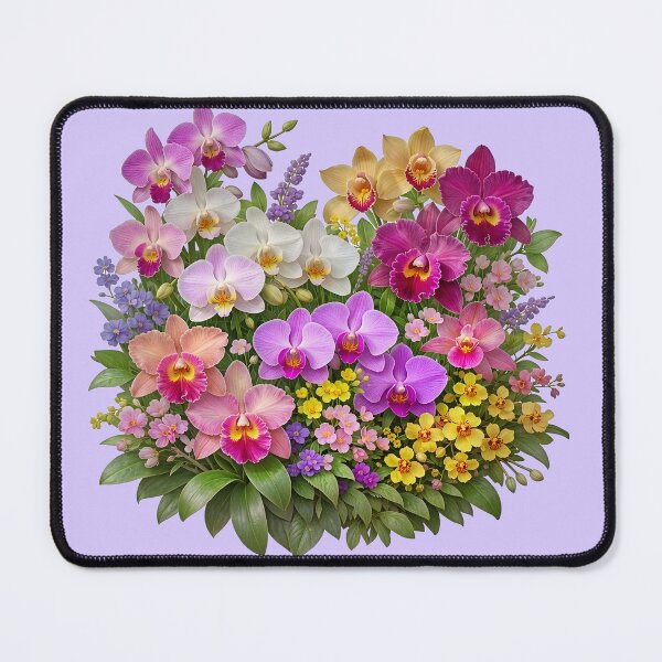 Item preview, Orchid Garden – Colorful Tropical Floral Arrangement designed and sold by Classic Chaos Creations.
