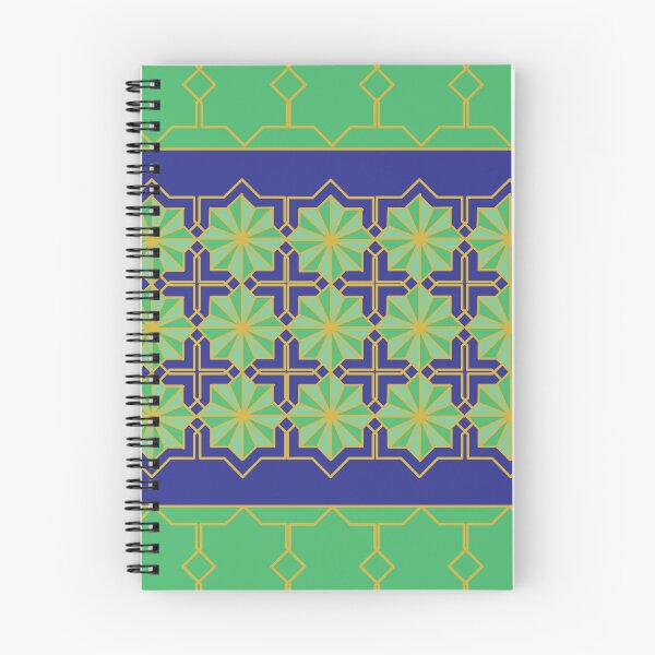 Item preview, Mosaic Geometric Pattern in Royal Blue and Emerald Green designed and sold by RedDragonStudio.