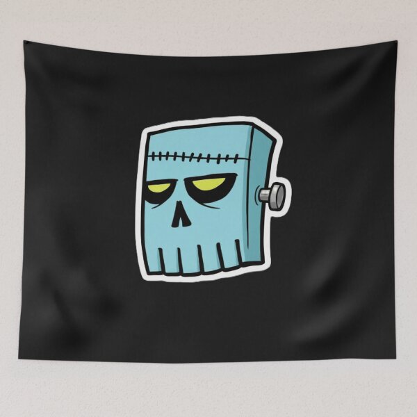 Item preview, Hardflip Horror Blue Skull Monster designed and sold by skullnutz.