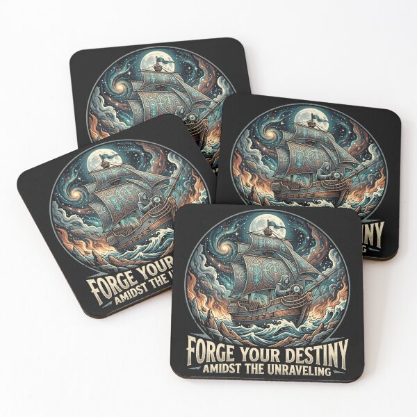 Item preview, Forge Your Destiny Cosmic Ship - Mystical Fantasy Ocean designed and sold by rich-moda.