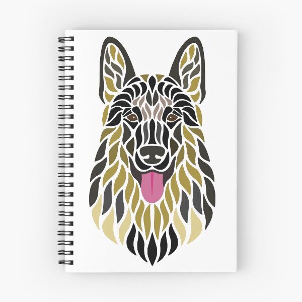 Item preview, Geometric Mosaic German Shepherd Portrait designed and sold by KhrystallineArt.