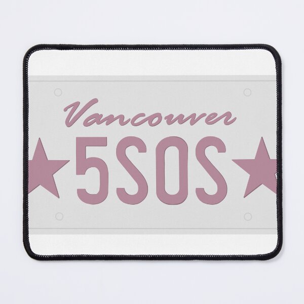 Item preview, 5 Seconds of Summer Vancouver Licence Plate designed and sold by RebelAtHeartDesigns.