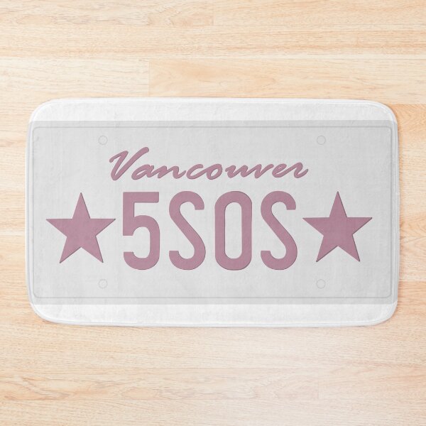 Item preview, 5 Seconds of Summer Vancouver Licence Plate designed and sold by RebelAtHeartDesigns.