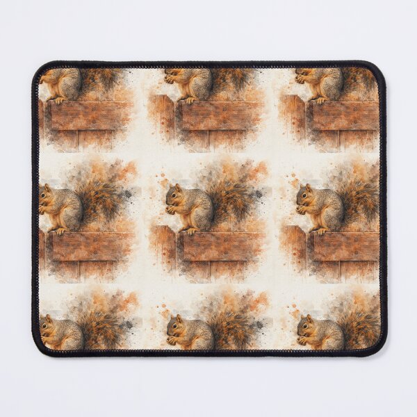 Item preview, Fox Squirrel Eating a Nut Cute Wildlife Nature Photograph designed and sold by LIttle JS Friends .