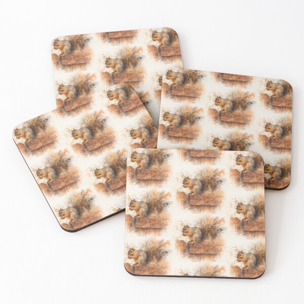 Item preview, Fox Squirrel Eating a Nut Cute Wildlife Nature Photograph designed and sold by LIttle JS Friends .