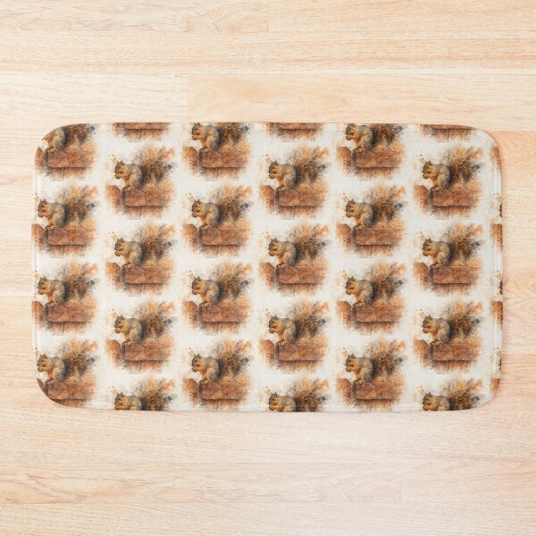 Item preview, Fox Squirrel Eating a Nut Cute Wildlife Nature Photograph designed and sold by LIttle JS Friends .