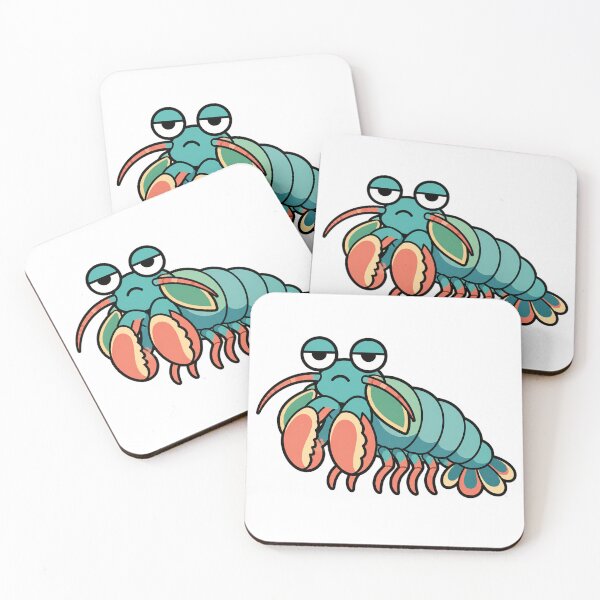 Item preview, Unimpressed Mantis Shrimp Resting Bitch Face Cartoon designed and sold by Bitchy Little Things.