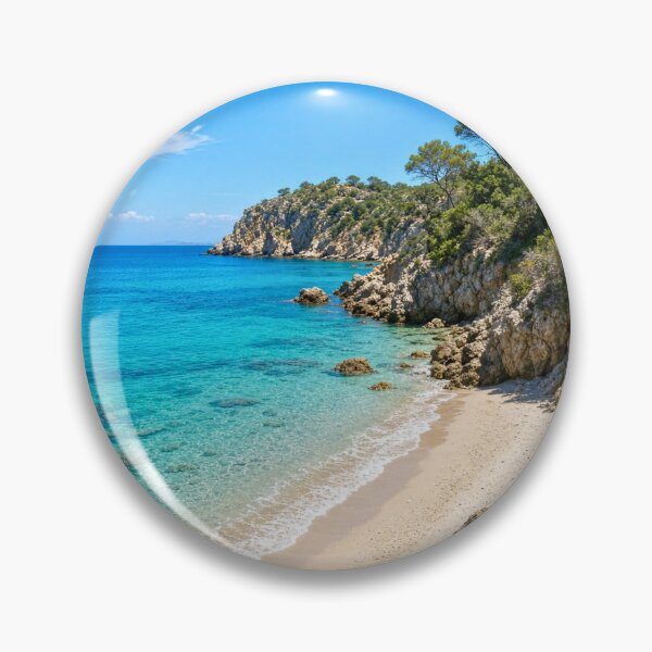 Item preview, Mediterranean Hidden Cove Beach designed and sold by PhoceaWallpaper.