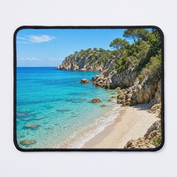 Item preview, Mediterranean Hidden Cove Beach designed and sold by PhoceaWallpaper.