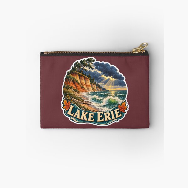 Item preview, Lake Erie Vintage Canadian Great Lakes Travel Print designed and sold by PinUpPizzazz.