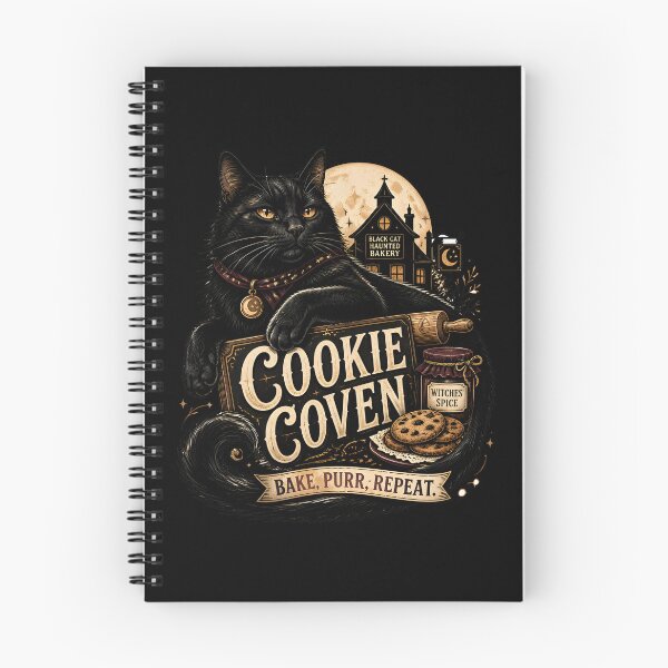 Item preview, Cookie Coven Black Cat Halloween Retro Poster designed and sold by RoyesButler.