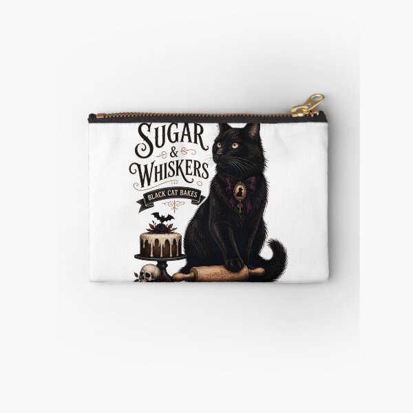 Item preview, Sugar & Whiskers Black Cat Halloween Gothic Storybook Art designed and sold by RoyesButler.