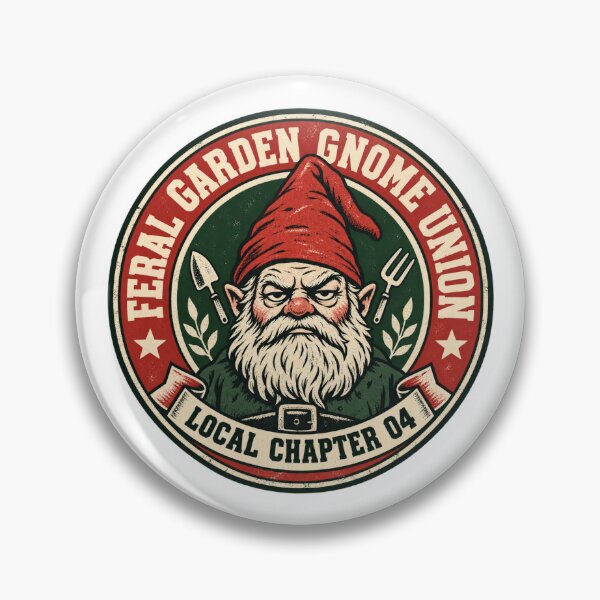 Item preview, Feral Garden Gnome Union Parody Logo Tee designed and sold by Inkworksbyshery.