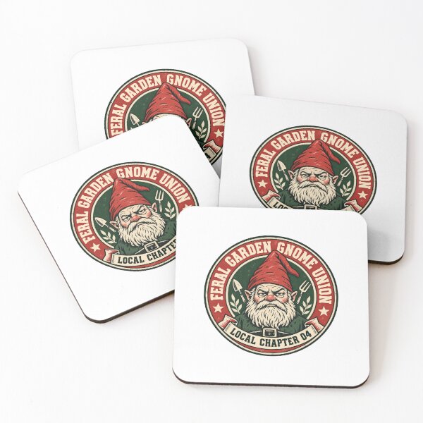 Item preview, Feral Garden Gnome Union Parody Logo Tee designed and sold by Inkworksbyshery.