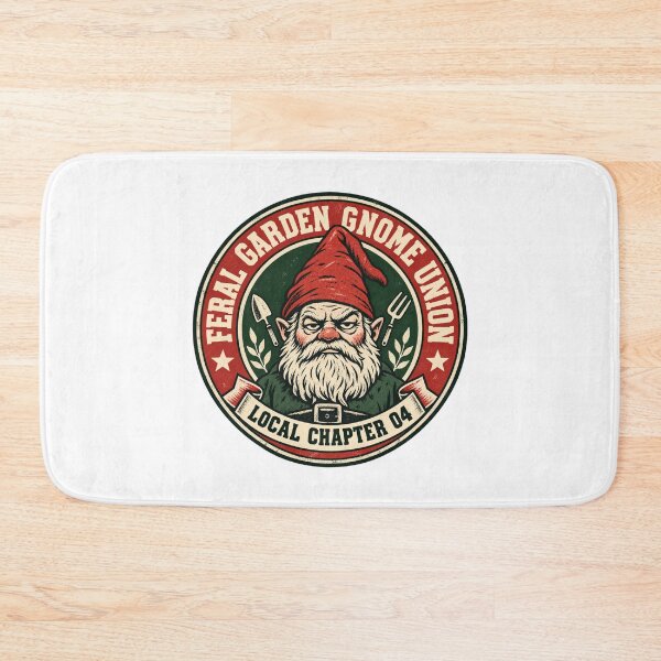Item preview, Feral Garden Gnome Union Parody Logo Tee designed and sold by Inkworksbyshery.