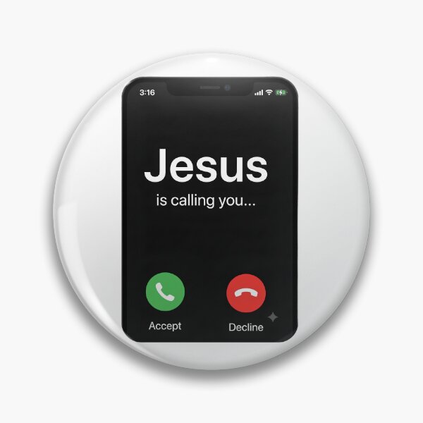 Item preview, Find Jesus is Calling You Accept Decline Phone Screen Seligious Salvation Humor designed and sold by Space Ghettos.