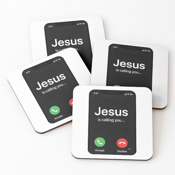 Item preview, Find Jesus is Calling You Accept Decline Phone Screen Seligious Salvation Humor designed and sold by Space Ghettos.