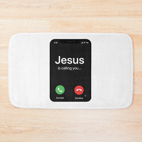 Item preview, Find Jesus is Calling You Accept Decline Phone Screen Seligious Salvation Humor designed and sold by Space Ghettos.