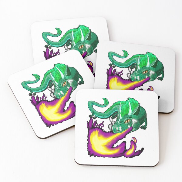 Item preview, The Green Dragon of the Purple Flame designed and sold by Colmeia de Ideias.