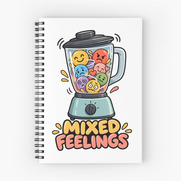 Item preview, Mixed Feelings Funny Mood Design designed and sold by Glottopia.