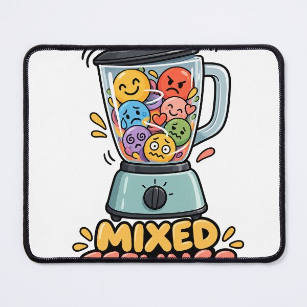 Item preview, Mixed Feelings Funny Mood Design designed and sold by Glottopia.